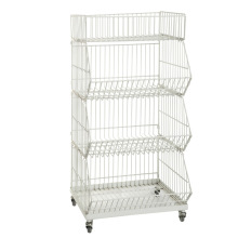 Folding Metal Steel Stacking Wire Warehouse Storage Cage (YD-P002)